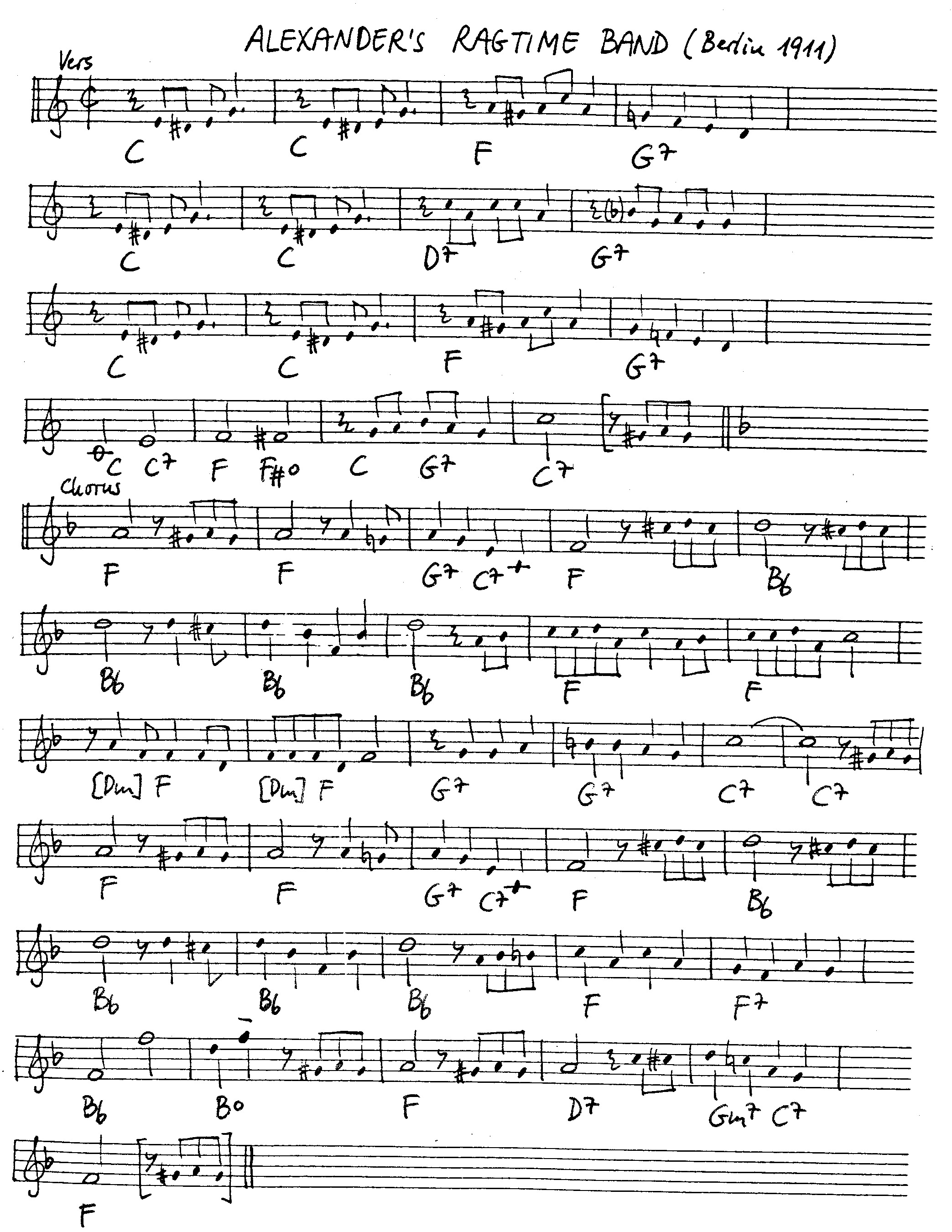 alexander's ragtime band leadsheet – book us for your next 20s or gatsby event